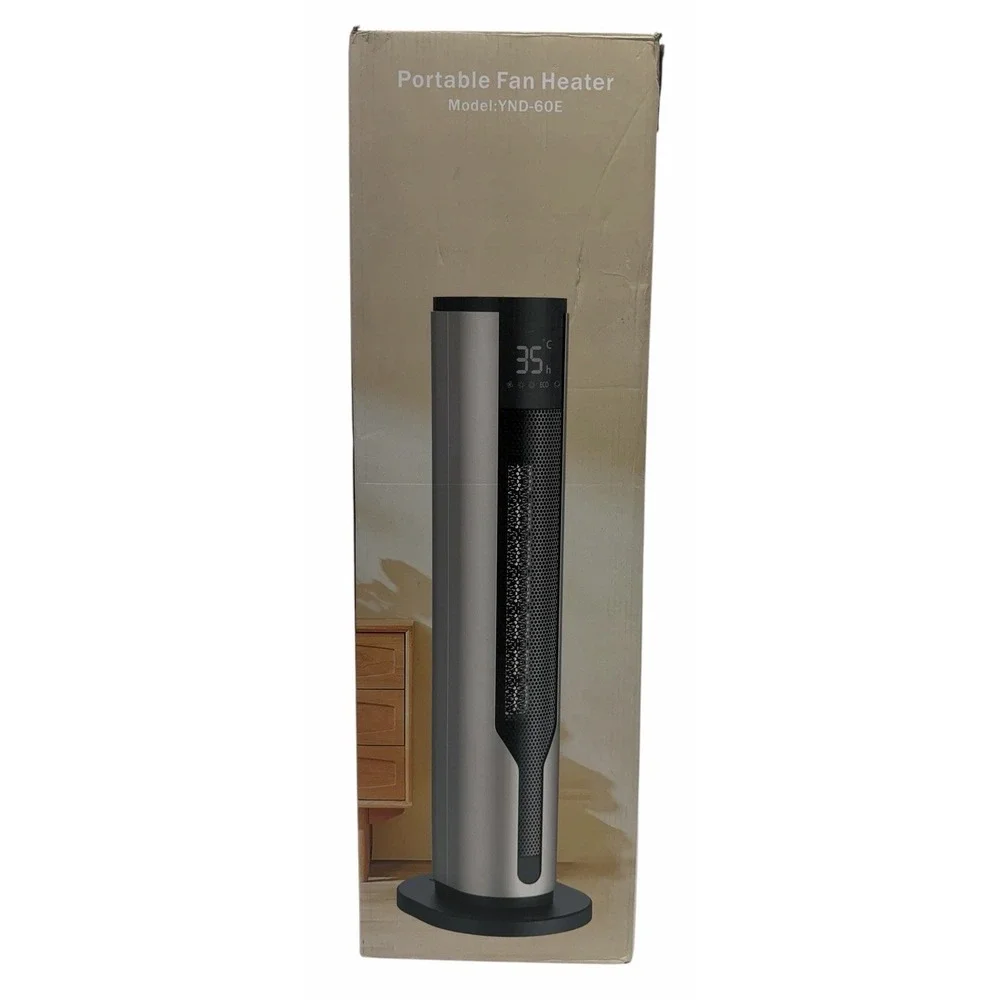 Portable Fan Heater YND-60E Tower Ceramic Space Heater w/ Remote Open Box